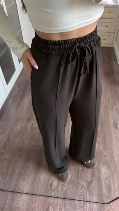 Çimalı Kahverengi Eşofman-Pantolon