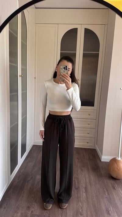 Çimalı Kahverengi Eşofman-Pantolon