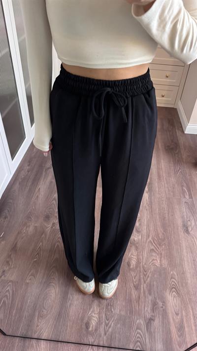 Çimalı Siyah Eşofman-Pantolon