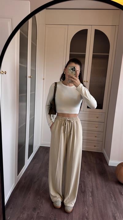 Çimalı Taş Rengi Eşofman-Pantolon