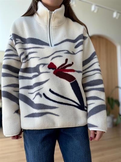 Desenli Polar Sweatshirt