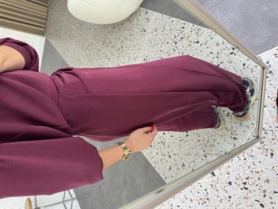 Düğüm Detaylı Modal Bordo Eşofman Altı