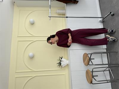 Düğüm Detaylı Modal Bordo Eşofman Altı