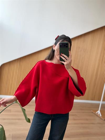 Elanor Kırmızı Çelik Triko