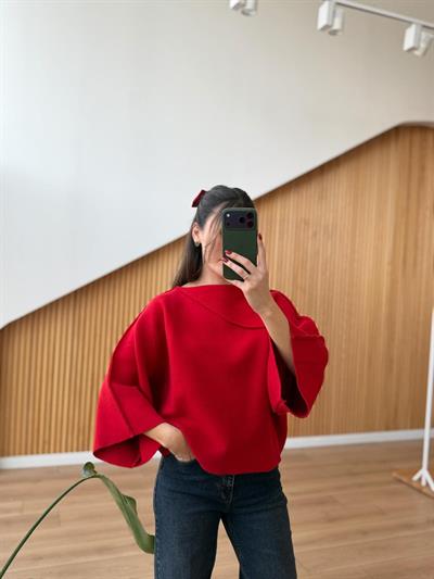 Elanor Kırmızı Çelik Triko