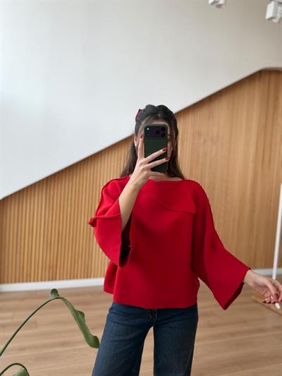 Elanor Kırmızı Çelik Triko