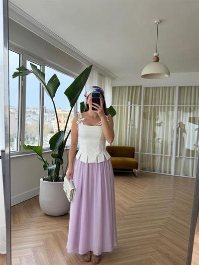 Flora Beyaz Büstiyer