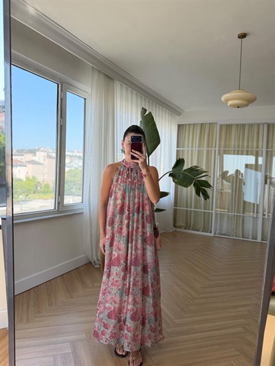 Flora Halter Yaka Elbise