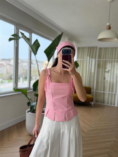 Flora Pembe Büstiyer