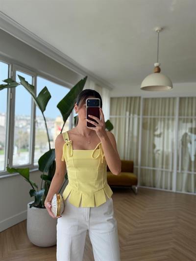 Flora Sarı Büstiyer