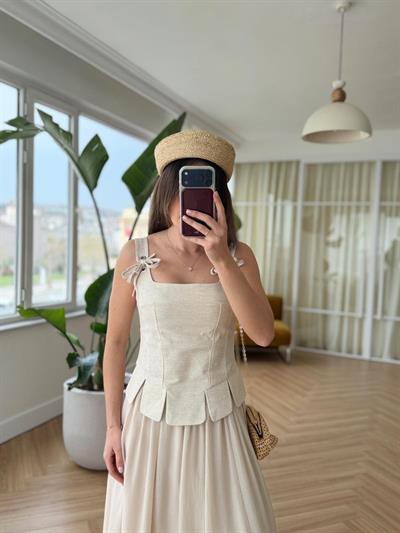 Flora Taş Rengi Büstiyer