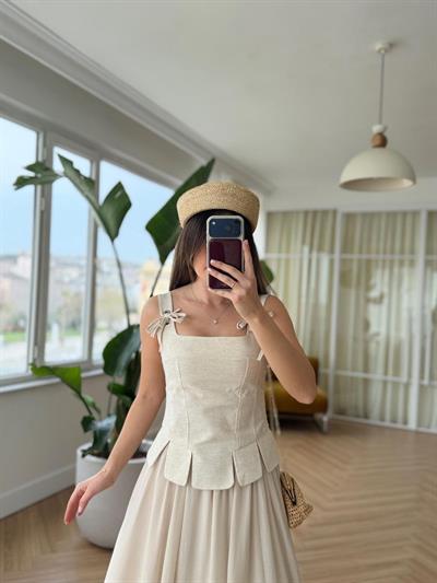 Flora Taş Rengi Büstiyer