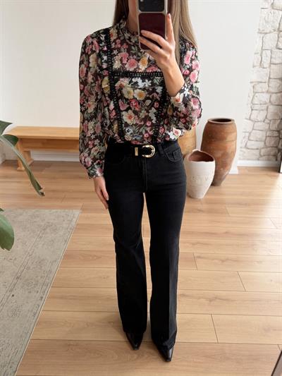 Füme Flare Kemerli Jean