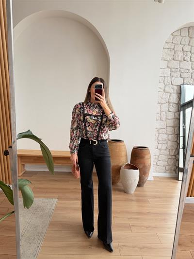 Füme Flare Kemerli Jean