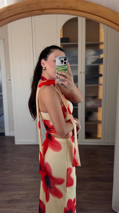 Gelincik Desen Tül Takım