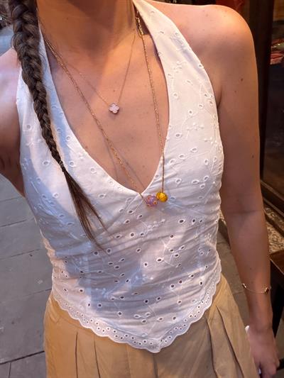 Halter Yaka Fisto Bluz