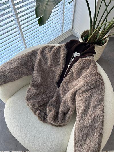 İçi Sweat Garnili Mont