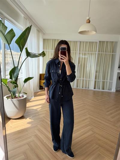 Jakarlı Lacivert Takım