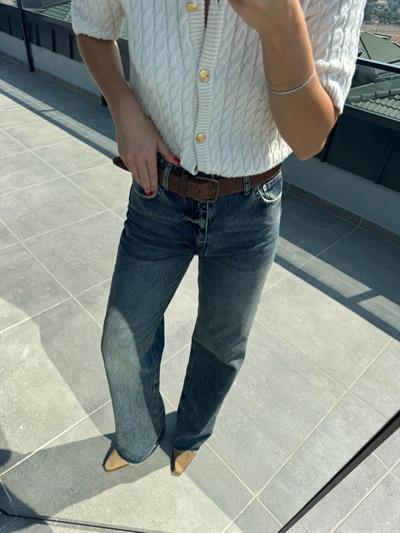 Jm Wide Leg Jean Pantolon