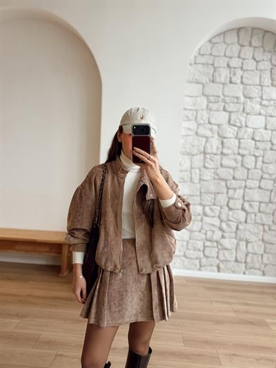 Kadife Bomber & Etek Takım