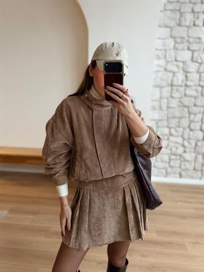 Kadife Bomber & Etek Takım