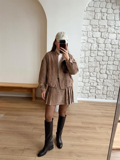 Kadife Bomber & Etek Takım