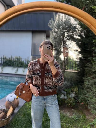 Kahverengi Vintage Hırka