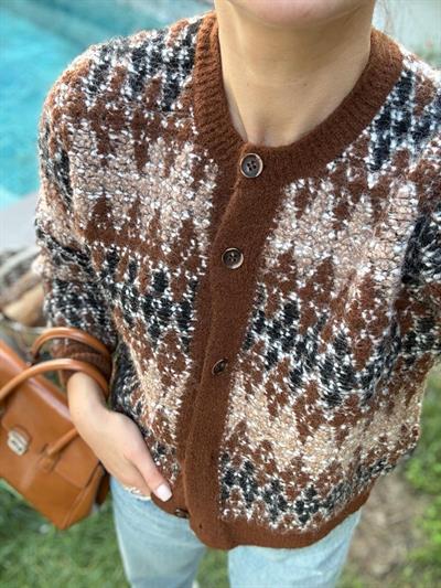 Kahverengi Vintage Hırka