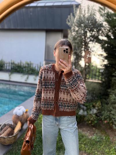 Kahverengi Vintage Hırka