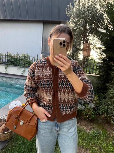 Kahverengi Vintage Hırka