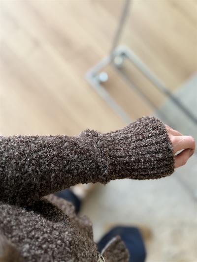 Kapüşonlu Triko Hırka