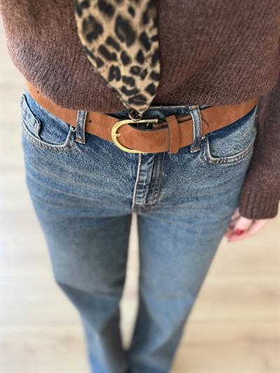 Kemerli Eskitme Jean