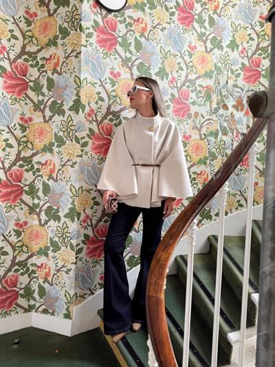 Koyu Mavi İspanyol Paça Jean