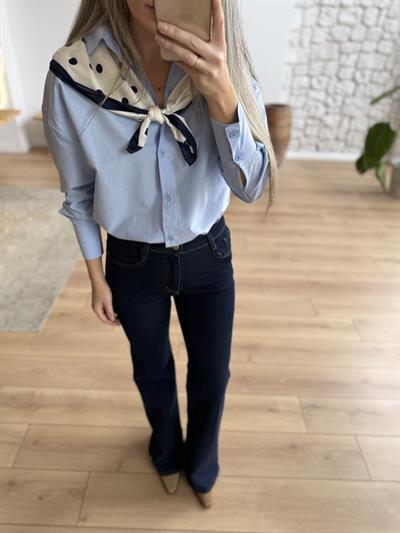 Lacivert İspanyol Kesim Jean