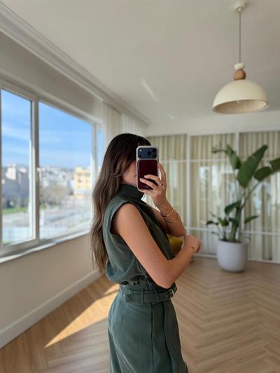 Larassa Yeşil Tensel Bluz 