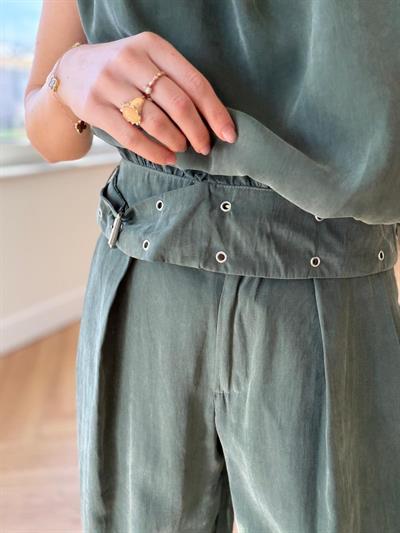 Larassa Yeşil Tensel Bluz 