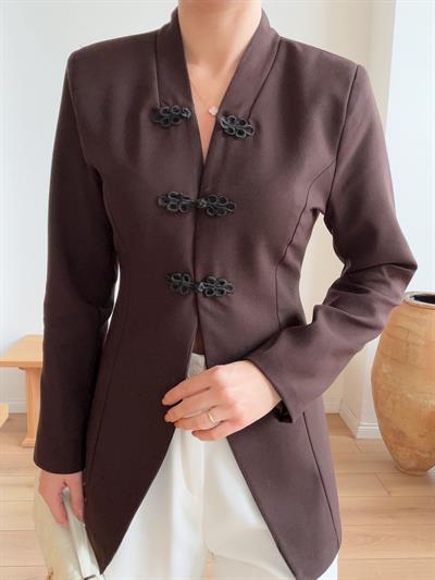 Ledia Kahverengi Blazer Ceket