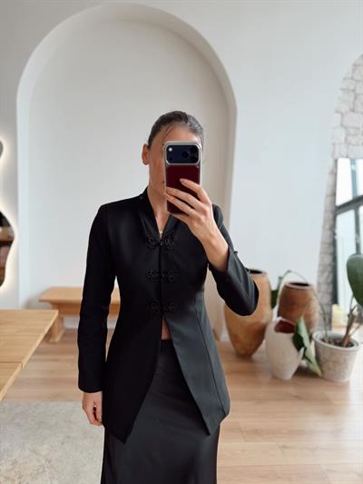 Ledia Siyah Blazer Ceket