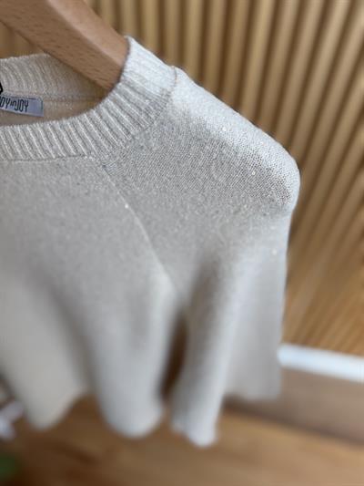 Lia Ekru Parıltılı Triko