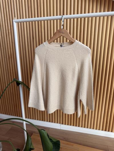 Lia Ekru Parıltılı Triko