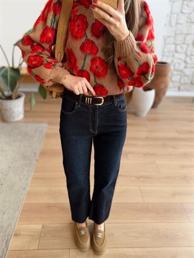 Libre Acı Kahverengi Kemerli Jean