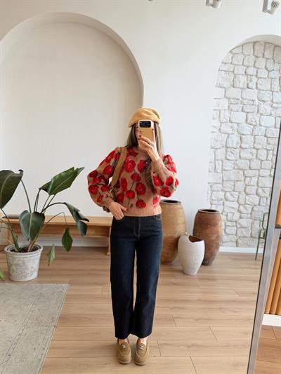 Libre Acı Kahverengi Kemerli Jean