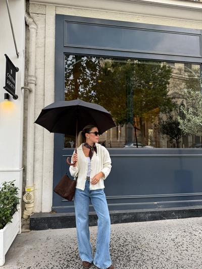 Linda Açık Mavi Geniş Paça Jean