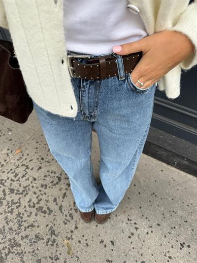 Linda Açık Mavi Geniş Paça Jean