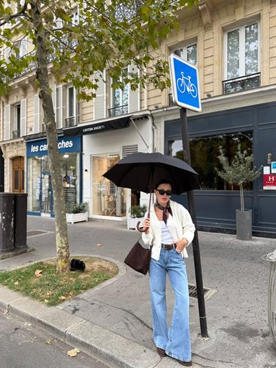 Linda Açık Mavi Geniş Paça Jean