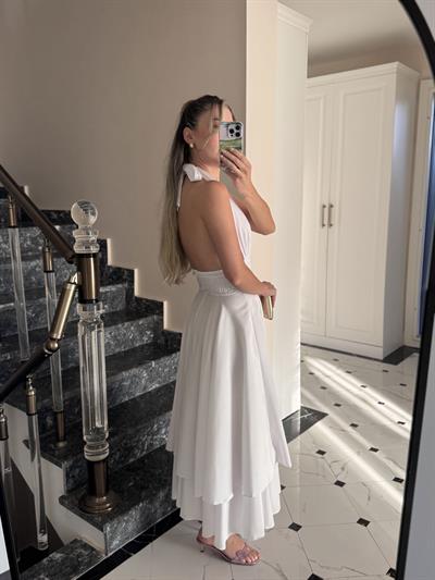 Lisa Beyaz Elbise