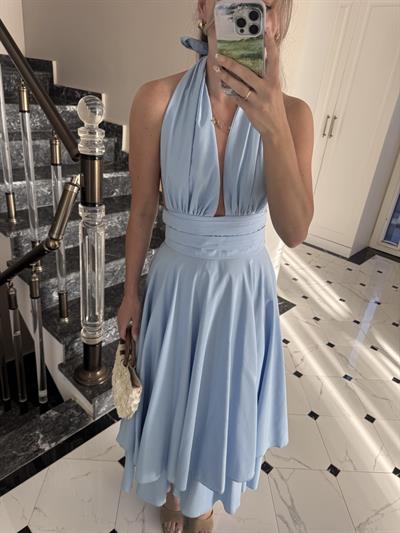 Lisa Mavi Elbise