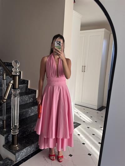 Lisa Pembe Elbise