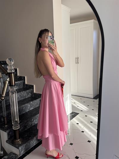 Lisa Pembe Elbise