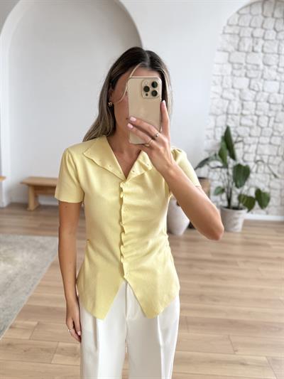 Loli Sarı Triko Bluz